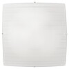 Plafoniera grande 50x50cm 4 luci E27 quadrata vetro riga su riga  42688