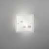 Immagine aggiuntiva di Plafoniera riquadri tortora quadrata vetro lucido bianco 30cm 2xE27  42702