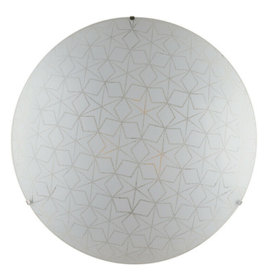 Plafoniera moderna grande 4 luci 50cm bianca geometrie di esagoni 39185 LUCI MODERNE