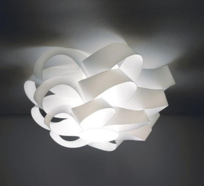 Plafoniera in acrilico a forma di nuvola colore bianco 40cm CLOUD CLO/P40/W LINEA ZERO
