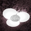 Dettaglio Soffitto plafoniera moderna o parete forma fiore grande foglia argento