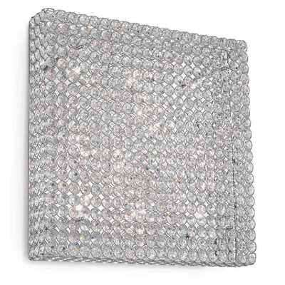 Plafoniera-applique quadrata 59,5x59,5 grande 10 luci led incluse ADMIRAL PL10 IDEAL LUX
