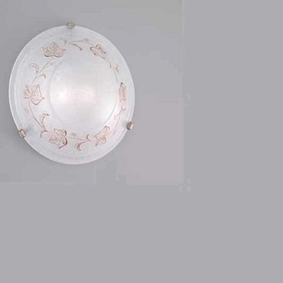 Plafoniera applique 30cm edera ambra FOGLIA PL D30 41172 LUCI CLASSICHE