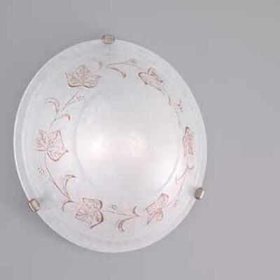 Plafoniera grande edera ambra 50cm FOGLIA PL D50 41174 LUCI CLASSICHE