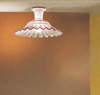 Immagine aggiuntiva di Plafoniera in ceramica bianca e rossa rustica per ambienti mattoni a vista  4