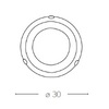 Particolare Plafoniera diametro 30cm decoro filo oro
