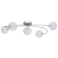 Plafoniera moderna 5 luci sfere metallo 92777 CARIS EGLO