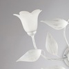 Immagine aggiuntiva di Plafoniera classica moderna decoro bianco e argento 5 luci  42401