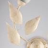 Ulteriore dettaglio di Plafoniera 3 braccetti foglie e fiori avorio decoro oro  42398