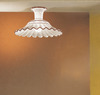 Immagine aggiuntiva di Plafoniera rustica in ceramica bianca marrone per travi a vista  45526