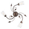 Plafoniera curve e foglie ramate stile classico 3 luci 43224 LILIANA LUCI CLASSICHE