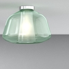 Plafoniera moderna decorativa verde in vetro pirex soffiato  45709