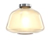 Plafoniera decorativa in vetro soffiato ambra piccola 25cm 1176CR/PL1-ALPHA-AM TOP LIGHT