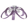 Dettaglio Plafoniera 5 luci petali luminosa viola lilla viola anche per cameretta bambina