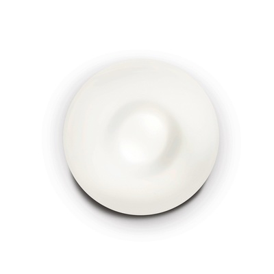 Plafoniera moderna disco design vetro bianco concavo 40cm 2xE27 GLORY PL2 D40 IDEAL LUX