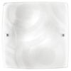 Plafoniera grande 50cm vetro quadrata curvata 4xE27 42339 LUCI MODERNE
