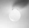 Plafoniera a globo in acrilico 30cm texture carta CARTA PL1 D30 IDEAL LUX