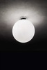 Immagine aggiuntiva di Plafoniera a sfera globo palla in vetro bianco 30cm 1xE27  42774