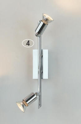 Asta 2 faretti 5730-2 GROSSETO CROMO PLATINLUX