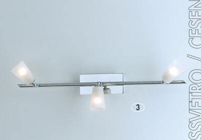 Asta 3 faretti 56270 GROSSVETRO PLATINLUX