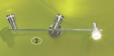 Plafoniera-applique LED 3 faretti cromo 1031-3 OUTLET LUCI