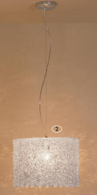 Lampadario moderno in acrilico a cilindro diametro 40cm 14040 RASTA COLBACCO PROMOINGROSS PLATINLUX