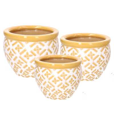 Coprivaso in ceramica set da 3 pezzi 40422 COLORI E LUCI