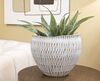 Portavasi e piante decorativo moderno design rigato 30,5x24,5cm  42885
