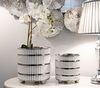 Portavaso orchidee e piccoli vasi griglia argento set 2 pezzi  42942 - foto 6