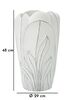 Porta vaso sagomato grande per piante in resina bianca 29x48  42896 - foto 5