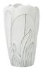 Porta vaso sagomato grande per piante in resina bianca 29x48  42896
