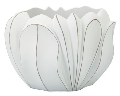 Portavaso per fiori basso e largo sagomato cachepot 34,5X23,5  42897