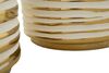 Ulteriore dettaglio di Coppia di portavasi in ceramica con strie dorate 2 misure  42940