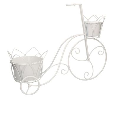 Portafiori decorativo a forma di bicicletta a due posti 62x23x50 38796 COLORI E LUCI