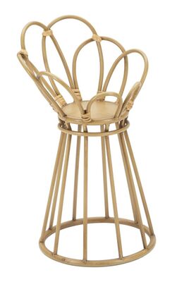 Colonnina in rattan portavasi decoro ghirigori alta 48 diametro 28  41579