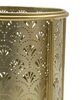 Ulteriore dettaglio di Coppia di colonnine portafiori in metallo decoro ventaglio  41574