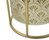 Coppia di colonnine portafiori in metallo decoro ventaglio  41574 - foto 4