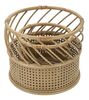 Particolare di Coppia di portavasi o portaoggetti piccolo e grande in rattan  41580