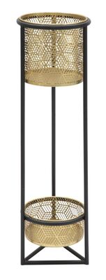 Portavasi singolo con doppio vaso alto e basso 23x80  41567