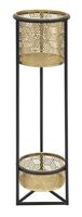 Portavasi singolo con doppio vaso alto e basso 23x80  41567