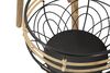 Set di 3 portavasi alti in ferro e rattan con ciotola decorata  41583 - foto 4