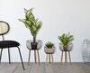 Set di 3 portavasi alti in ferro e rattan con ciotola decorata  41583 - foto 5