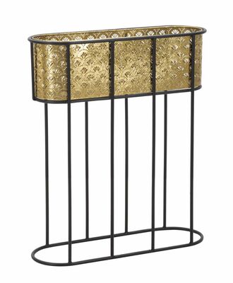 Portavaso alto lungo e poco profondo rialzato di forma ovale  41570