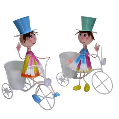Portavasi bicicletta pupazzi set 2 pezzi  37539