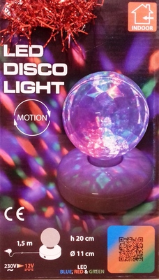 Proiettore sfera diamantata rotante LED interno 35157 NATALE LUCI E COLORI
