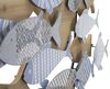 Ulteriore dettaglio di Quadro in metallo e legno pesci azzurri 91x33,5  41494