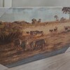 Coppia quadri animali savana 90x60cm zebre ed elefanti  39404 - foto 4