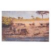 Coppia quadri animali savana 90x60cm zebre ed elefanti  39404 - foto 6