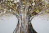 Particolare di Quadro albero grande orizzontale lungo con sprazzi dorati 180x60  40961