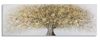 Quadro albero grande orizzontale lungo con sprazzi dorati 180x60  40961